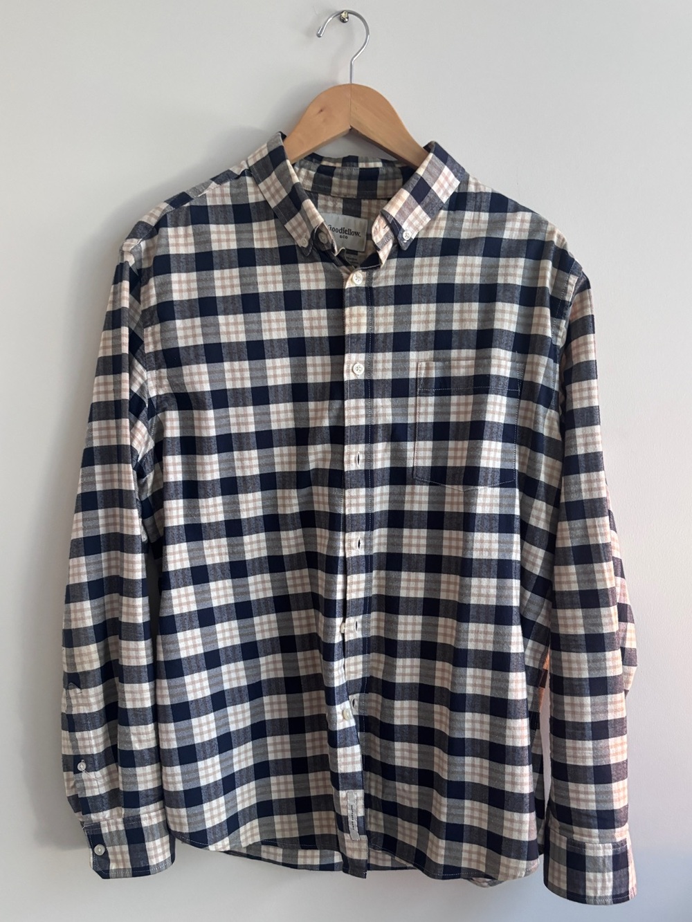 Men's Long Sleeve Flannel Shirt - Goodfellow & Co™ - Large